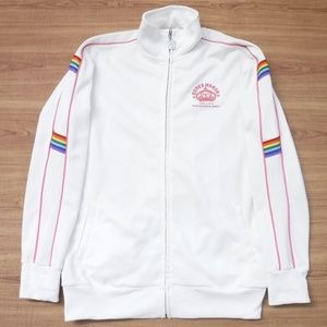 New Point White Full Zip Up Long Sleeve Jacket